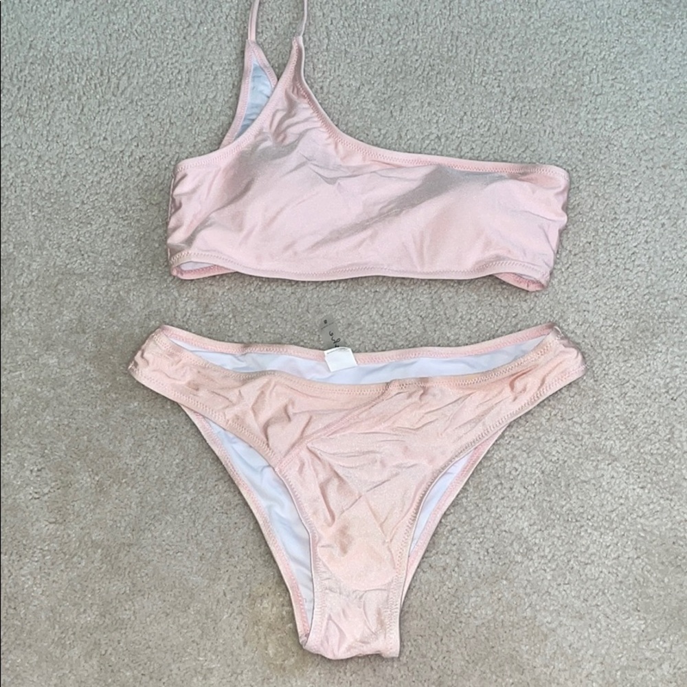 Size mall one shoulder bikini